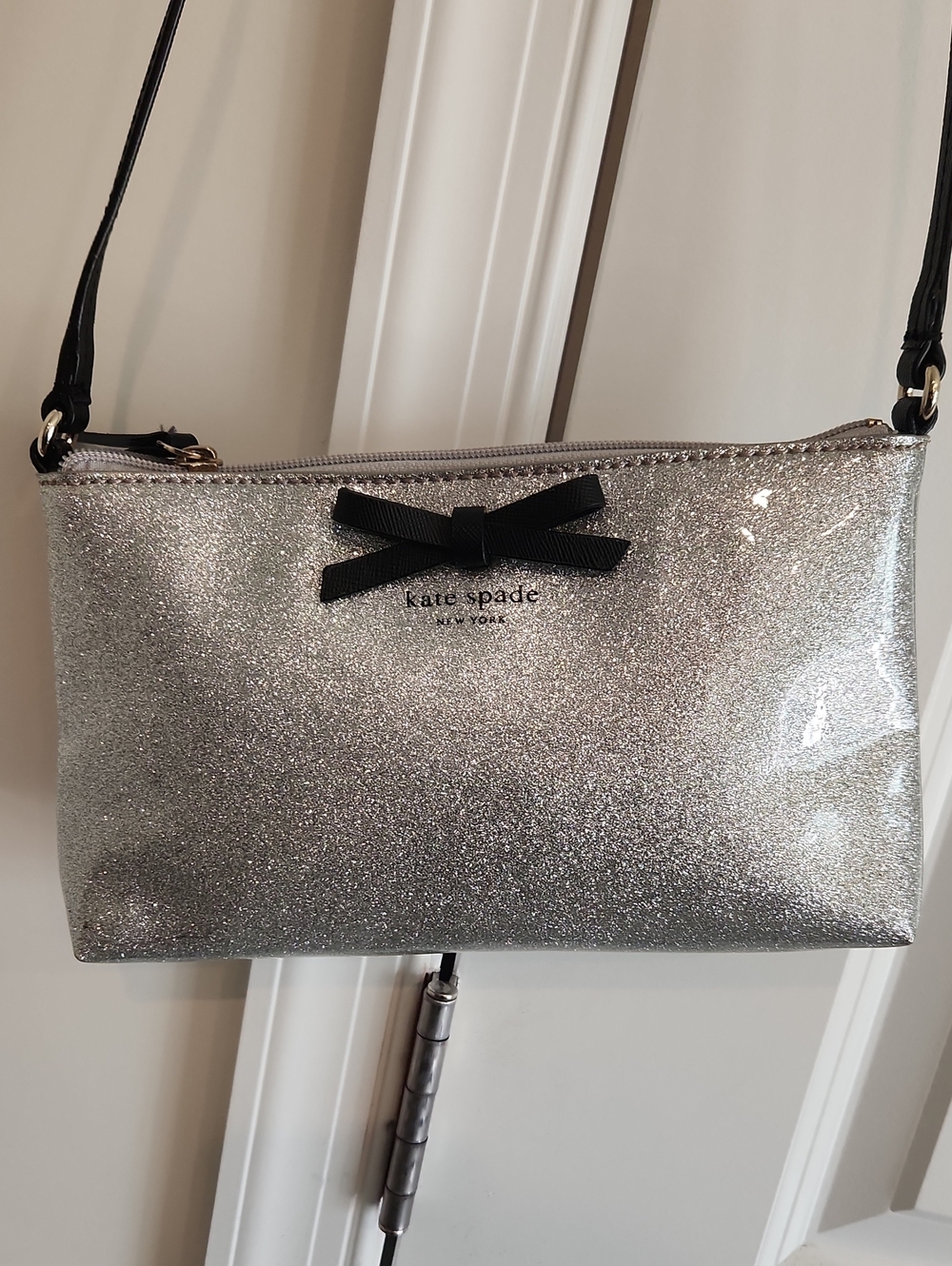Kate Spade Silver Glitter Purse